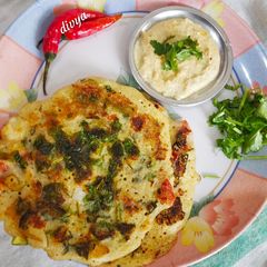A picture of Instant chaukali pitha.