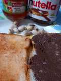 Simple jam and Nutella toast 😋