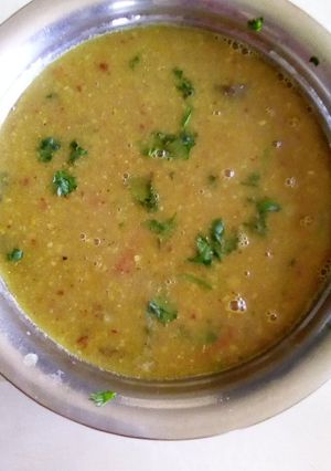 A picture of Spicy sambar.