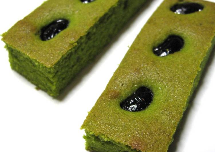 Recipe: Appetizing Matcha Cake Sticks