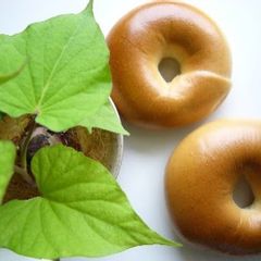 A picture of Smooth Bagels Made With Homemade Bread Starter.