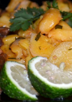 A picture of Banana Plantain with Aliya(Dry Fry Beef).