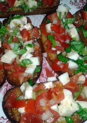 A picture of Bruschetta.