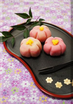 A picture of Easy Microwave Nerikiri Japanese Sweets.