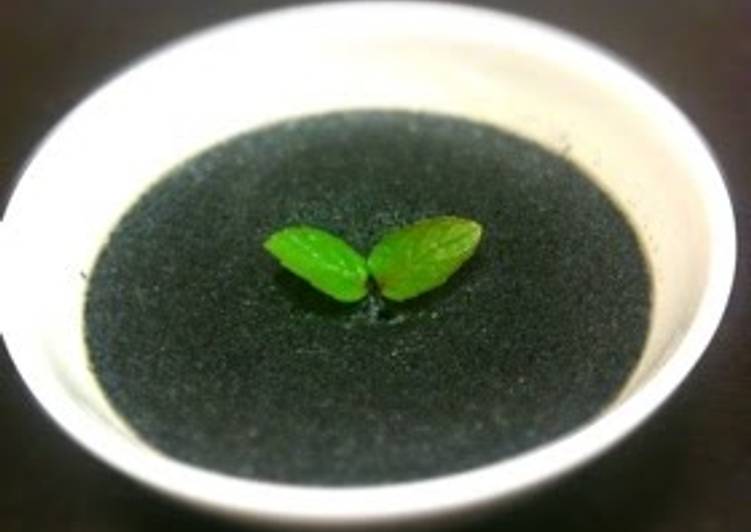 Recipe of Any-night-of-the-week Easy and Delicious! Black Sesame Pudding