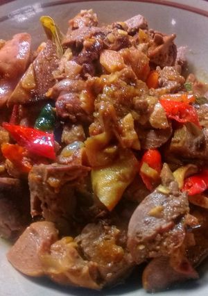Foto resep Oseng Ati Ampela Pedas Manis