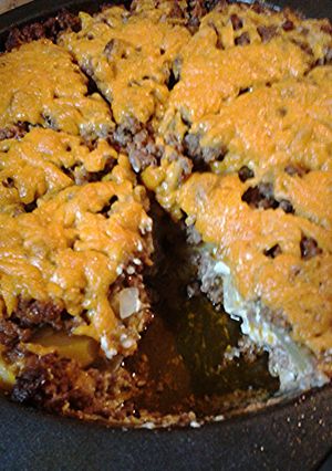 A picture of Cream Cheese Beef with Squash.