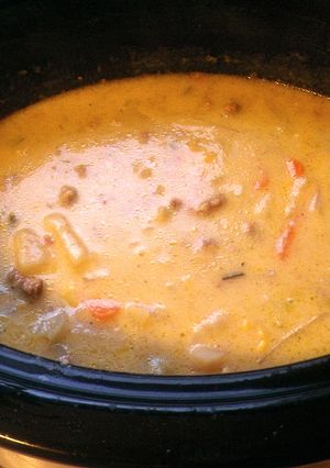 A picture of Cheesy Potato Soup.