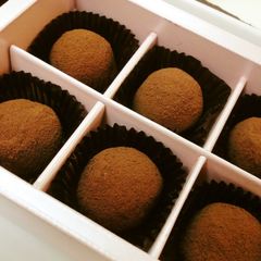 A picture of Easy Chocolate Truffles for Valentine's Day.