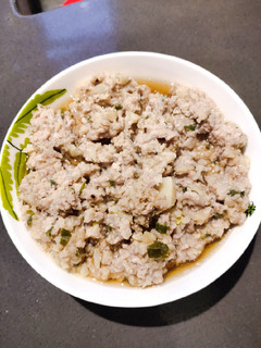 A picture of Steam Ground Pork with Water Chestnut.