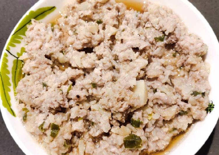 Simple Way to Make Perfect Steam Ground Pork with Water Chestnut