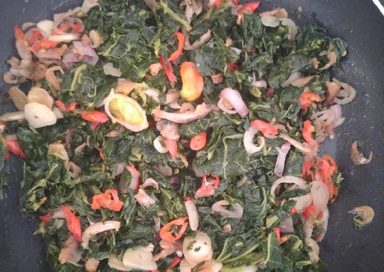 makanan Oseng daun pepaya yang pingin nambah