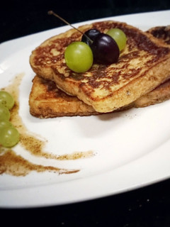 A picture of French toast with a twist.