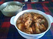 A picture of cassava soup