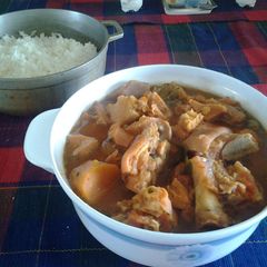 A picture of Mondongo (tripe soup, menudo).