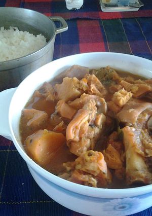 A picture of Mondongo (tripe soup, menudo).