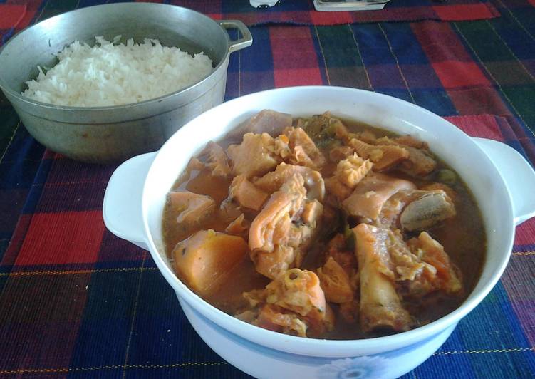 Simple Way to Make Quick Mondongo (tripe soup, menudo)