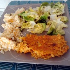 A picture of carrot tortilla.