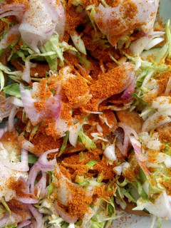 A picture of Awara in cabbage.