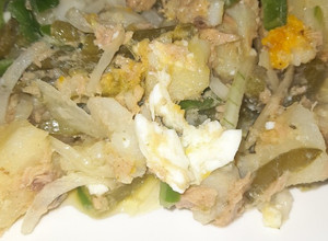 Foto principal de Ensalada campera de verano (judías verdes huevo duro, atún etc)