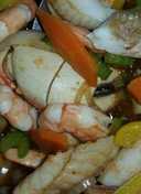 Crab claw Shrimp & fish soup