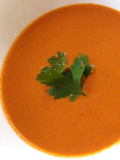 A picture of Crayfish Bisque-Style Soup.