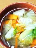Vegetable-Packed Dumpling Soup