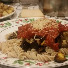 A picture of Roast Eggplant & Squash Fusilli.