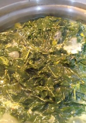 Foto resep Daun Singkong masak Santan