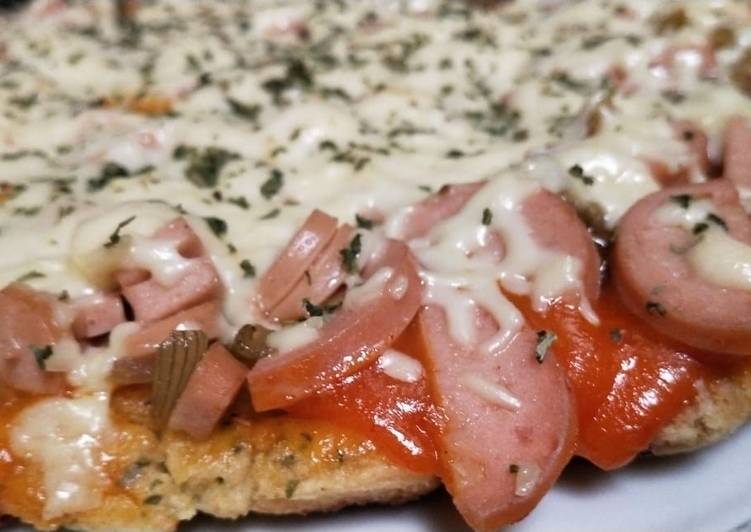 Resep Pizza roti tawar teflon murmer Anti Gagal