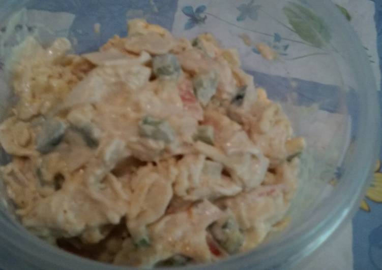 Steps to Prepare Speedy Cheesy Jalepeno Crab Salad