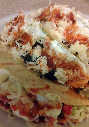 A picture of Tasha's famous taco's.