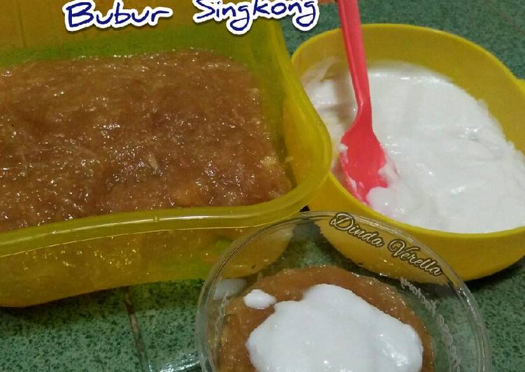 Anti Ribet, Buat Bubur Singkong Gula Merah Bahan Sederhana