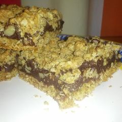 A picture of Delicious Chocolate Oat Bars.