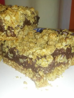 A picture of Delicious Chocolate Oat Bars.