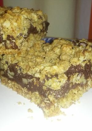 A picture of Delicious Chocolate Oat Bars.