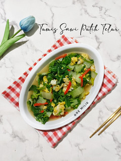 Foto resep 494. Tumis Sawi Putih Telur