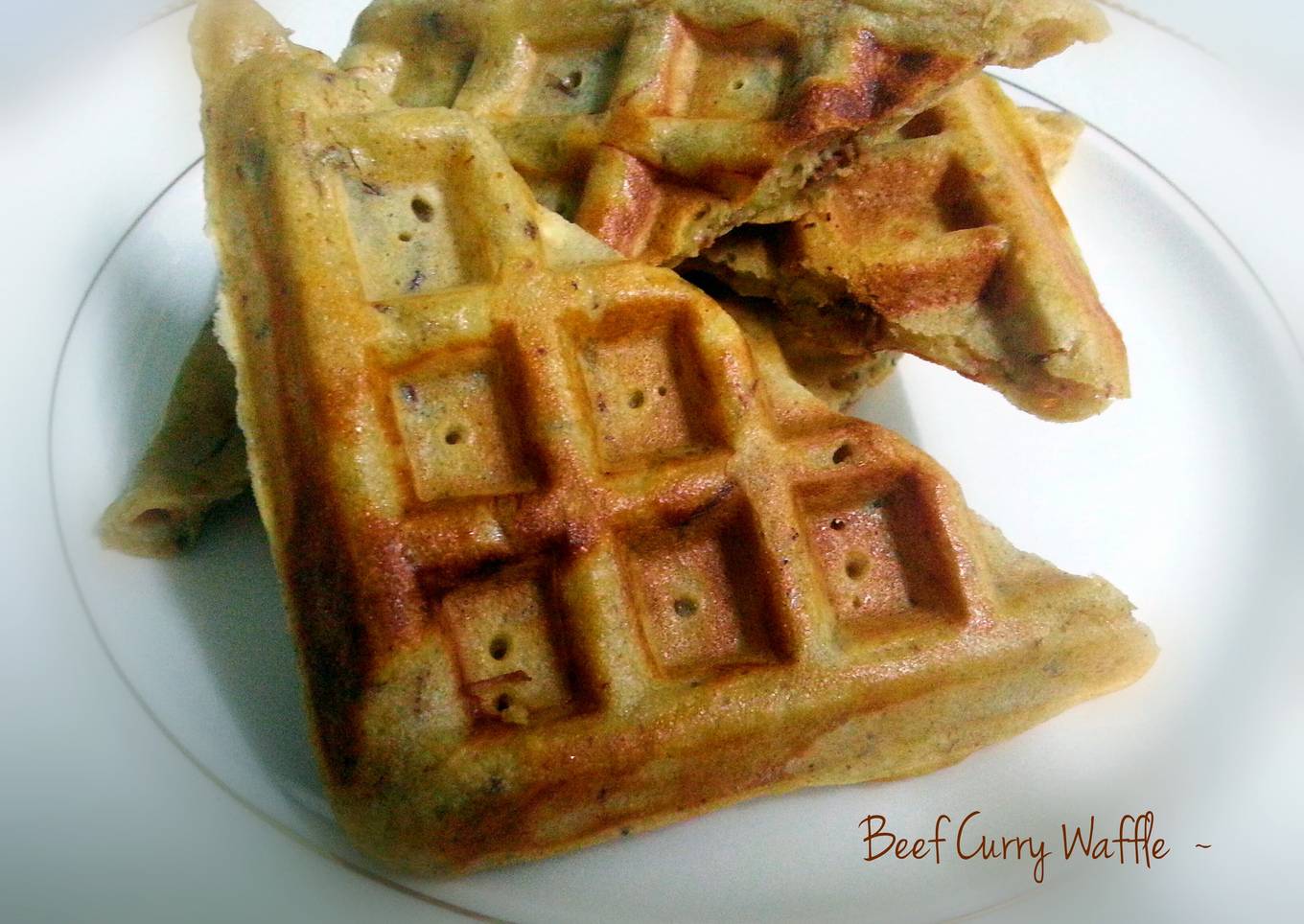 Beef Curry Waffle