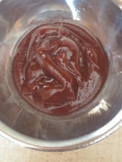 A picture of Roasted red pepper & bacon bbq sauce.