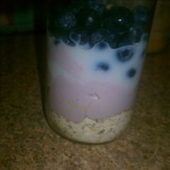 A picture of Blueberry Overnight Oats.