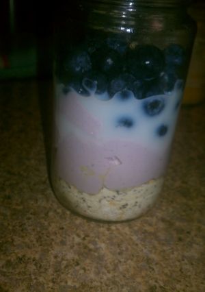 A picture of Blueberry Overnight Oats.