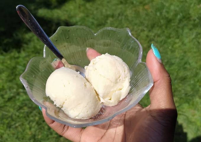 Ice cream with whipping cream and condensed discount milk