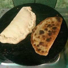 Jaggery stuffed paratha A picture of Jaggery stuffed paratha.