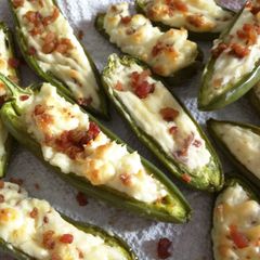 A picture of Stuffed jalapeños.
