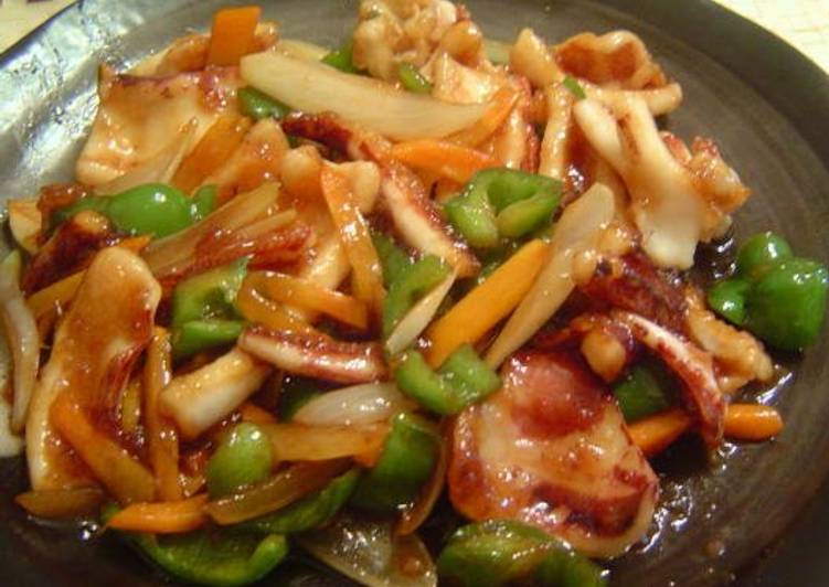 Step-by-Step Guide to Prepare Quick Easy! Chewy, Crunchy, Juicy Squid