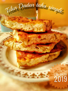 Foto resep Telur dadar tahu simple