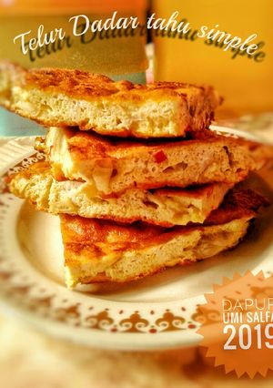 Foto resep Telur dadar tahu simple