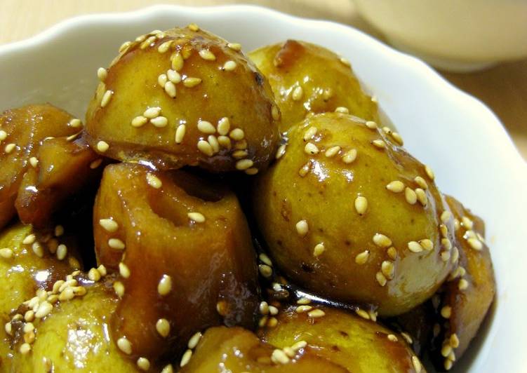 How to Prepare Favorite Stir-fried and Simmered New Potato and Lotus Root with Sesame Seeds