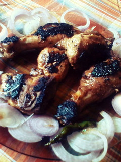 A picture of Indian teriyaki chicken.