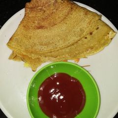 A picture of Besan chilla.